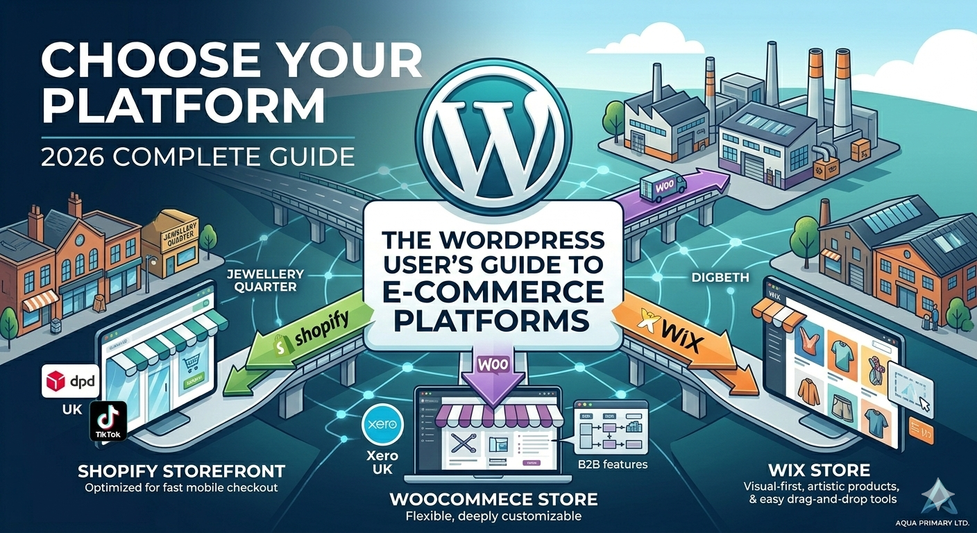 Choosing the Right Platform: Shopify vs. WooCommerce vs. Wix for Birmingham’s E-commerce Market (2026 Guide)